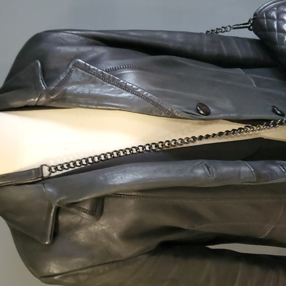 Rebecca minkoff  jumbo black on black  quilted crossbody bag purse - Picture 10 of 12